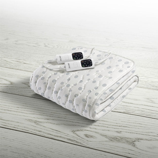 Surmatelas Chauffant - Imetec - 2 Places Adapto, 150x160 cm - 6 Températures Chauffage Rapide - 100% Coton - Température Constante