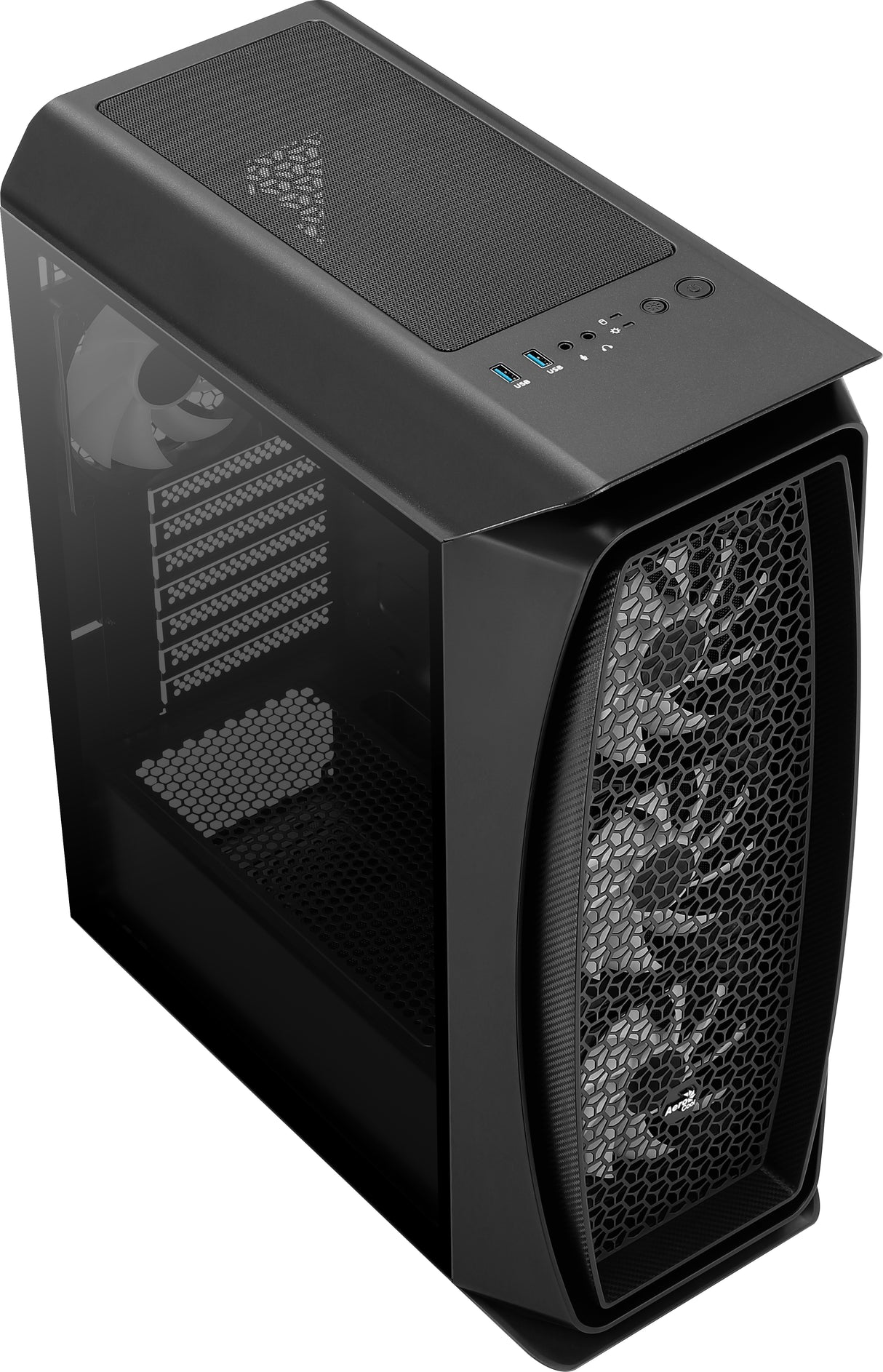 Boitier Moyen Tour ATX AeroCool Aero One Frost RGB avec panneau vitré (Noir)