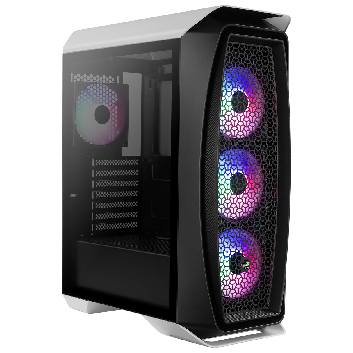 Boitier Moyen Tour ATX AeroCool Aero One Frost RGB avec panneau vitré (Blanc)