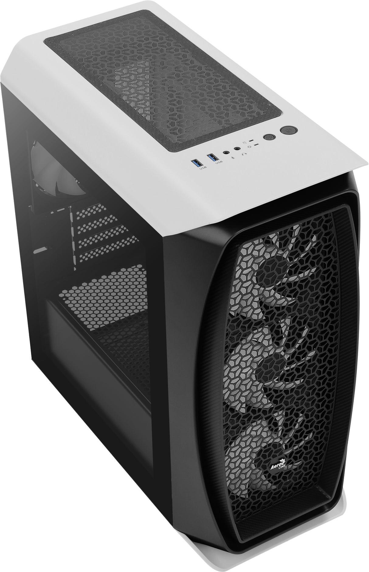 Boitier Mini Tour Micro ATX AeroCool Aero One Mini Frost RGB avec panneau vitré (Blanc/Noir)