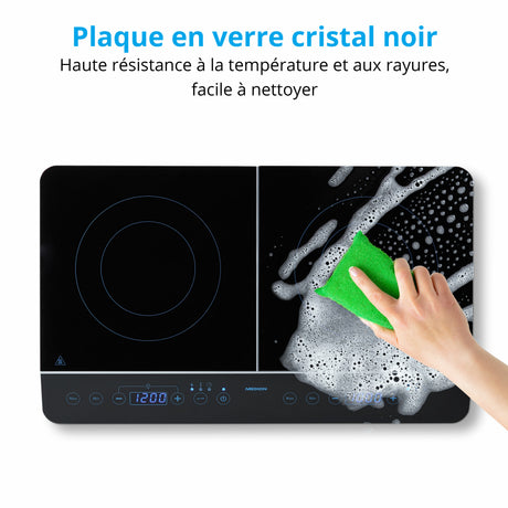 Plaque induction posable - MEDION - MD 15324 - 2 Feux - L 60,3 x P 35,5 cm