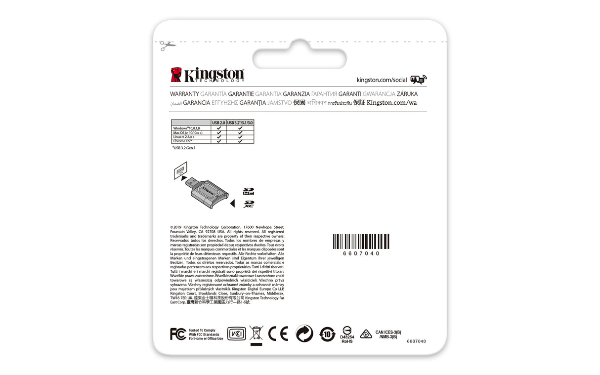 Lecteur de Cartes USB externe 3.2 Kingston MobileLite Plus