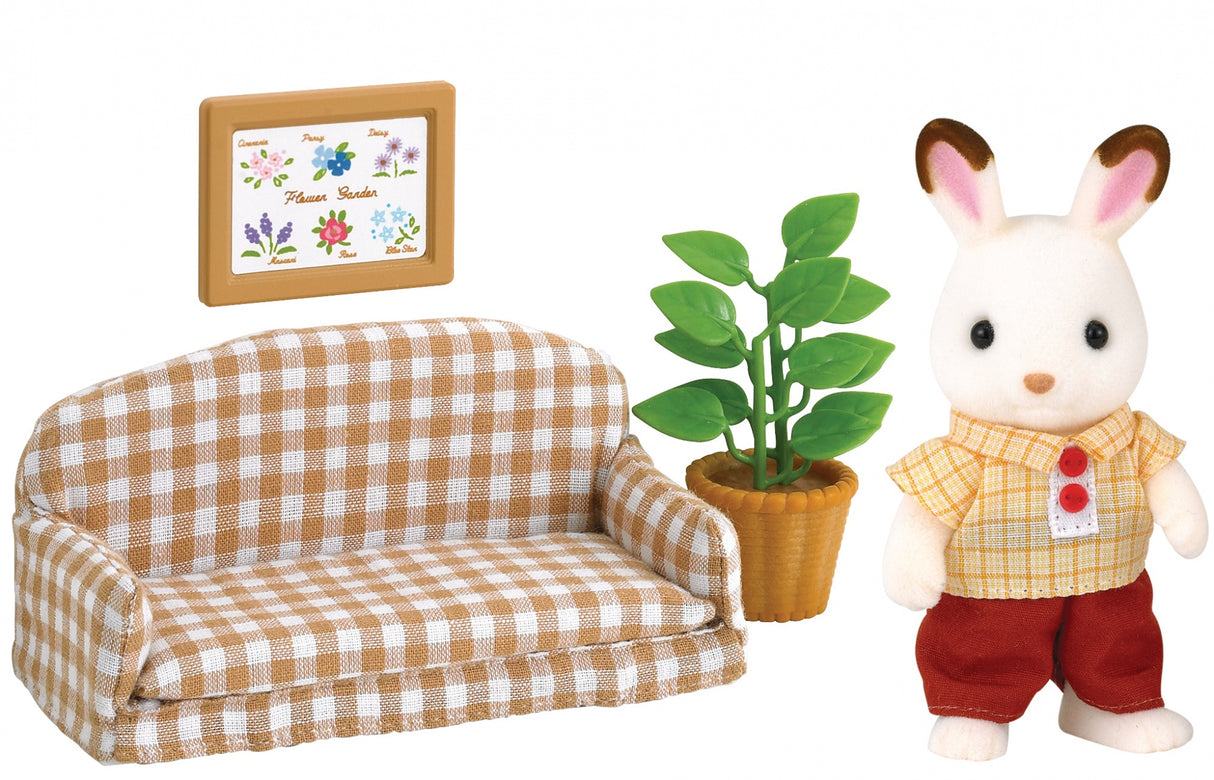 Le papa Lapin Chocolat et salon - Sylvanian Families - 5013
