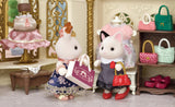 SYLVANIAN FAMILIES - La valisette de mode et grande soeur chat bicolore