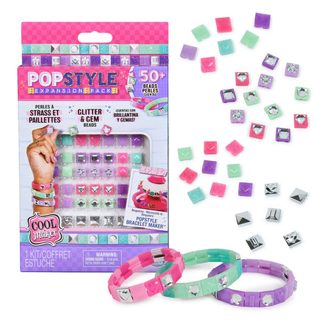 SPIN MASTER COOL MAKER - POP STYLE PACK STRASS ET PAILLETTES Pop Style Machine a Bracelets