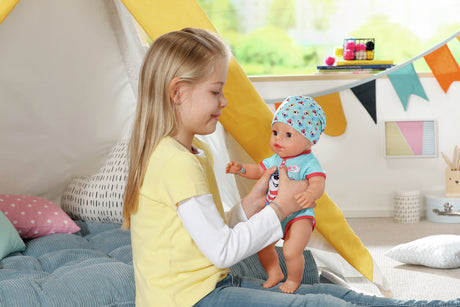 BABY BORN - Magic Boy - Poupée bébé garçon avec 11 accessoires - Mange, dort, pleure et utilise le pot - 43cm - des 3 ans
