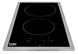 Table de cuisson BEKO HDMC32400TX - 2 foyers vitrocéramique - Commandes tactiles - Noir - Minuterie intégrée
