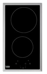 Table de cuisson BEKO HDMC32400TX - 2 foyers vitrocéramique - Commandes tactiles - Noir - Minuterie intégrée