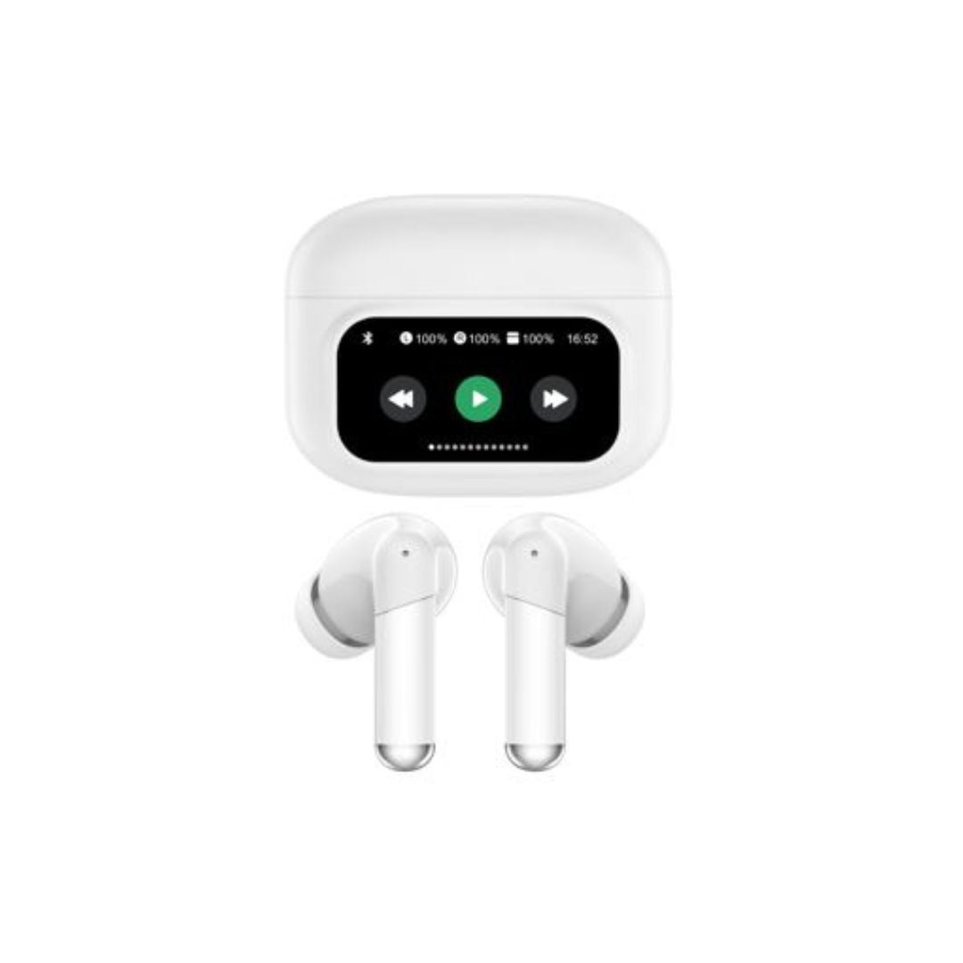 Ecouteurs sans-fil avec écran tactile SOLYS, Bluetooth, batterie intégrée 40mAh,