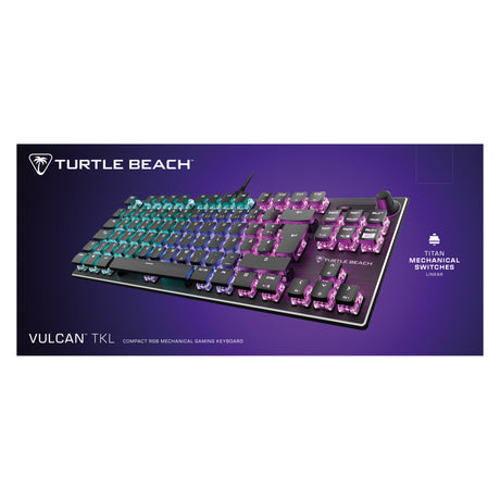 Clavier gaming RGB mécanique compact - TURTLE BEACH - Vulcan TKL - Noir