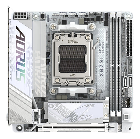 Carte mere - GIGABYTE - X870I AORUS PRO ICE - Format Mini-ITX - Chipset AMD X870 - DDR5 & PCIe 5.0 - WiFi 7