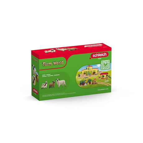Figurine Trio de moutons, pour enfants des 3 ans,  5 x 19 x 11 cm - schleich 42660 FARM WORLD