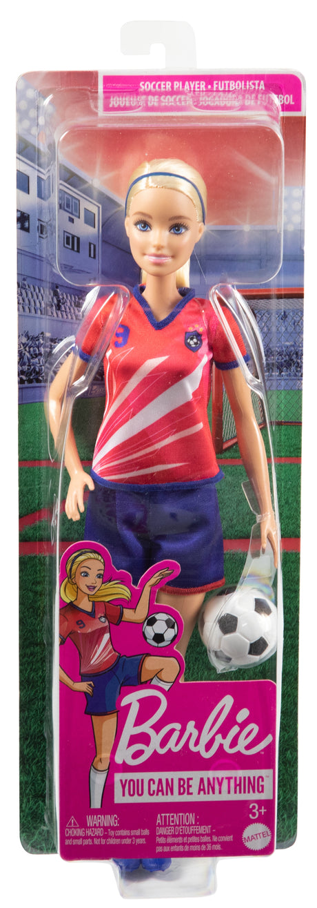 Barbie - Barbie Footballeuse - Poupée Mannequin - Des 3 ans