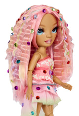 Rainbow High - Poupée Mannequin Be Dazzling - Adeline Rose - 28 cm - Pierres précieuses scintillantes et accessoires inclus