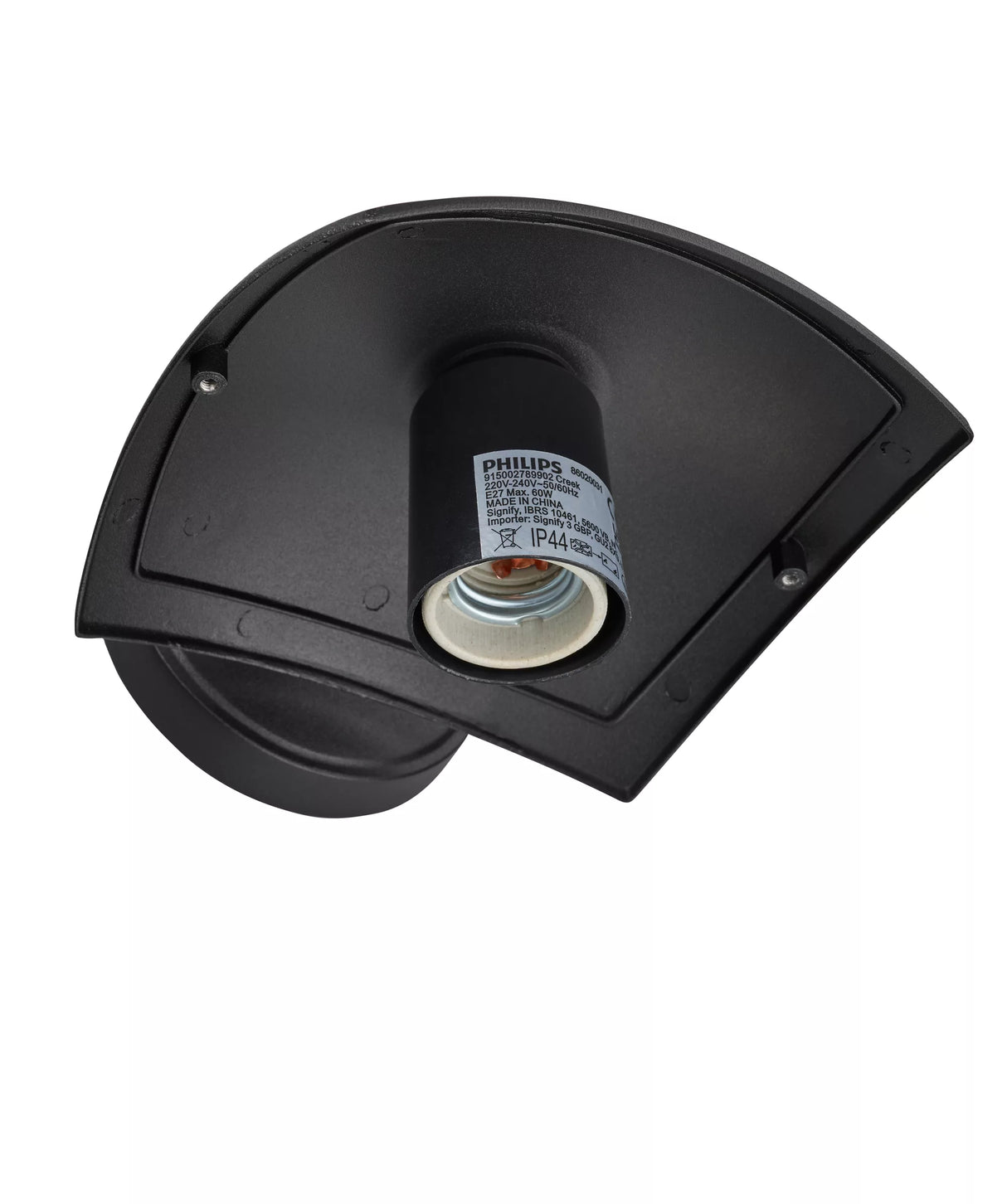 Applique murale extérieure - PHILIPS - Creek - Orientation vers le bas - Noir - IP44