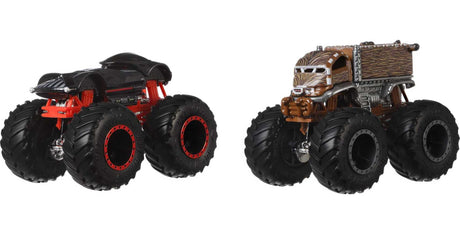 Hot Wheels - Coffret 2 véhicules Monster Truck Double Démolition  - Petites Voitures - 3 ans et + FYJ64