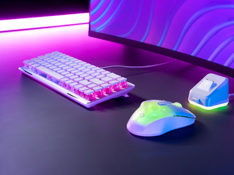 Clavier gaming optique et mécanique filaire Turtle Beach - Vulcan II Mini - Blanc