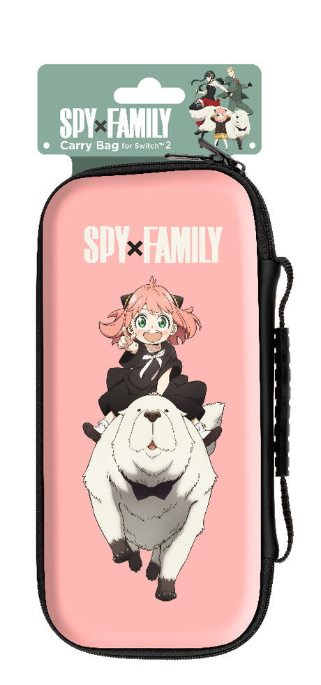 Housse de protection et transport - Nintendo Switch 2 - Konix - Spy x Family - Rangement accessoires - Anya et Bond Forger - Rose