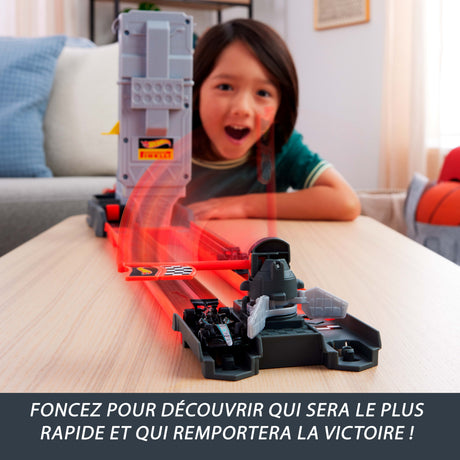 Ensemble véhicule de course et piste Hot Wheels JKM88 Multicolore