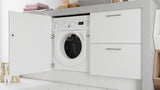 Lave-linge séchant encastrable INDESIT - BIWDIL861485EU - 8 / 6 kg - Induction - L60cm - 1400 trs/min - Blanc