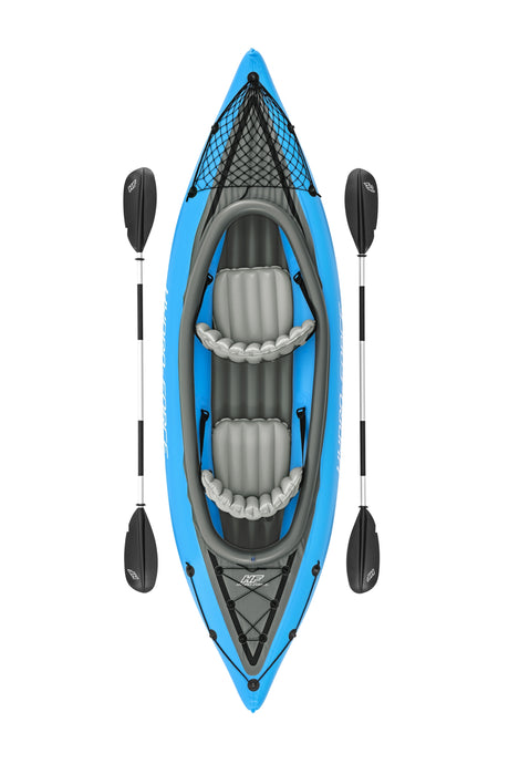 Kayak gonflable - BESTWAY - Cove Champion X2 Hydro-Force - 331x88cm - 2 places - 180kg max - 2 pagaies, 2 ailerons amovibles +