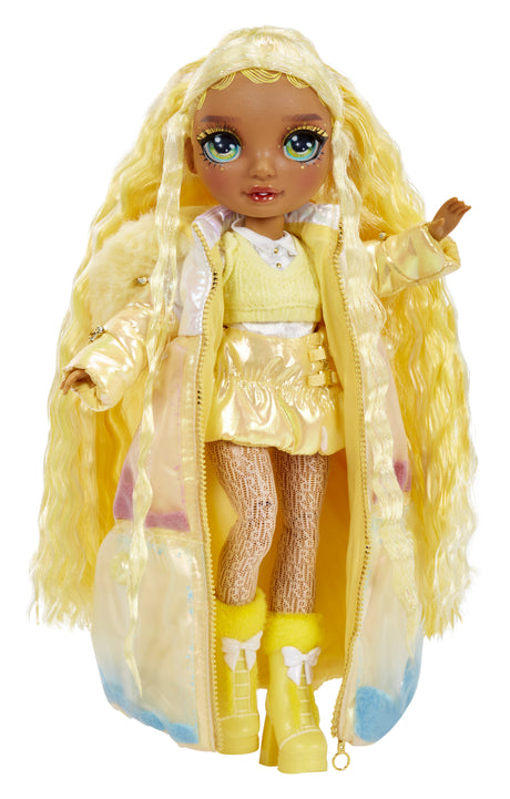 Rainbow High - Winter Wonderland - Jaune- Révele ta couleur - Créer son bonhomme de neige - Dés 4ans