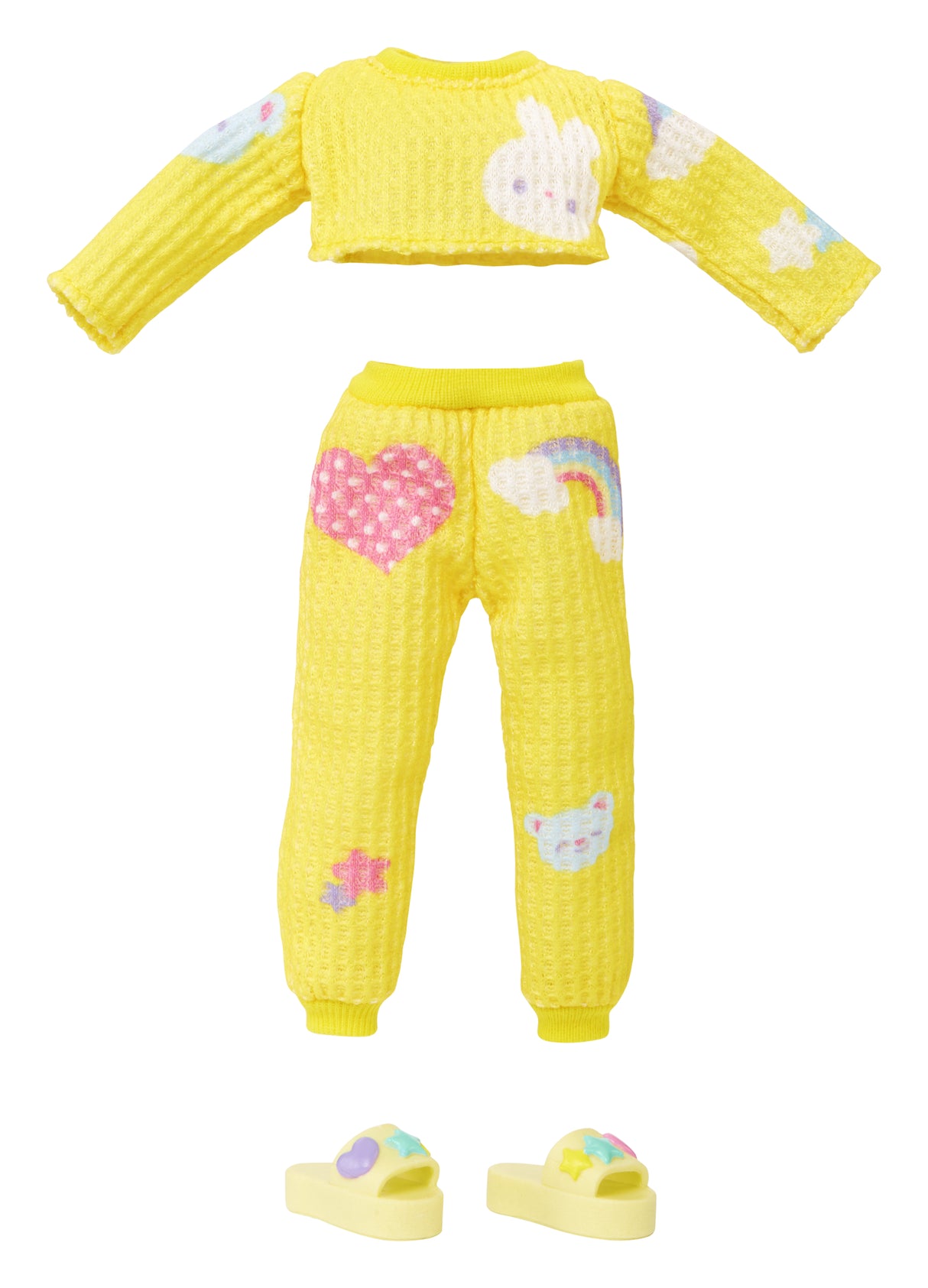 Junior High Pyjama Party - Poupée mannequin articulée 22 cm - Sunny (Jaune) - Nombreux accessoires - a partir de 4 ans