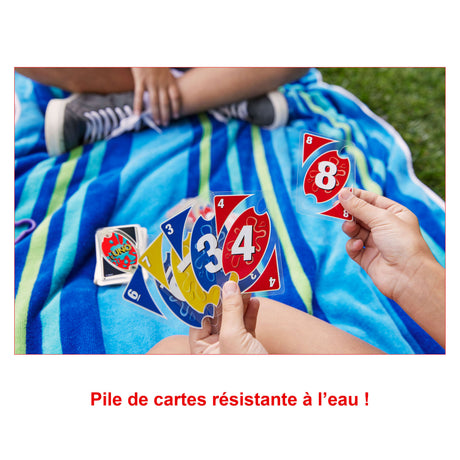 Mattel Games - UNO H20 TO GO - Uno Sport Jeu De Cartes - Jeu De Cartes Famille - 7 Ans Et + - P1703 - Jeux de cartes mattel uno P170