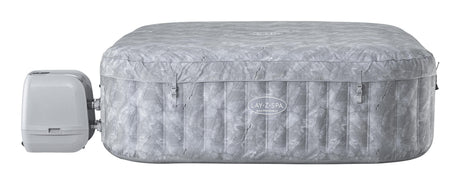 Spa gonflable BESTWAY - Lay-Z-Spa San Fransisco - Hydrojets - 230 x 230 x 71 cm - 5 a 7 places - Carré (couverture, 5 appuie-tete)