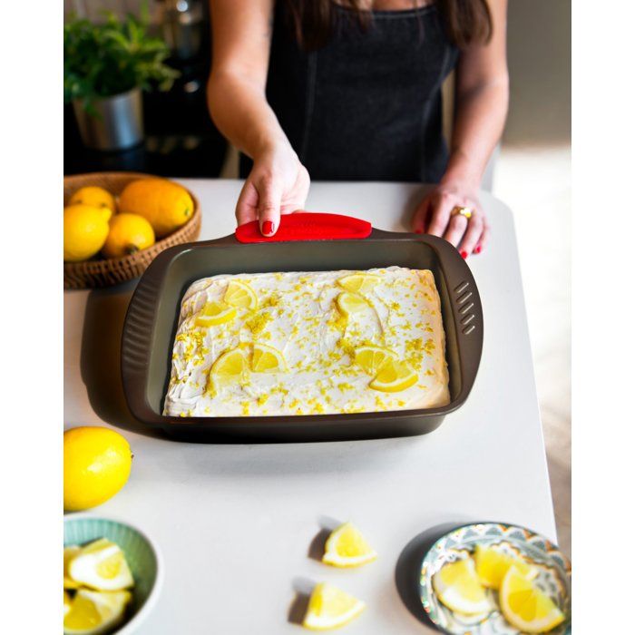 Plat a four - PYREX - 1452053 - Rectangulaire - En acier - 35 x 27 cm