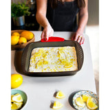 Plat a four - PYREX - 1452053 - Rectangulaire - En acier - 35 x 27 cm