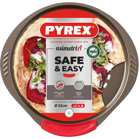 Plat a pizza - PYREX - 1452055 - En métal perforé - 32 cm