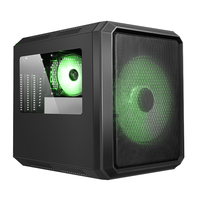 Boitier Cube Micro ATX iTek QBO 8 Evo RGB avec fenêtre (Noir)