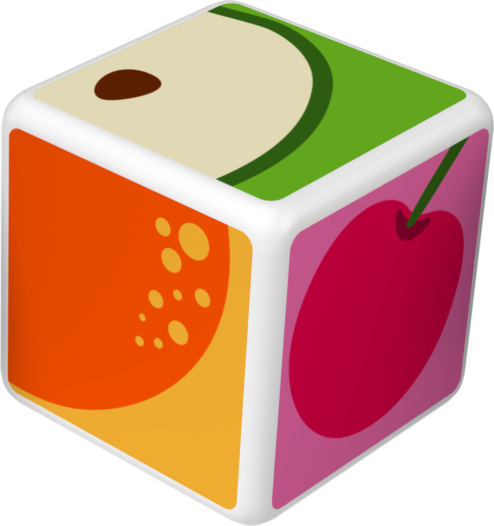 Blocs magnétiques - GEOMAG - Magicube 131 - 7 pieces - Fruits imprimés - Cartes incluses