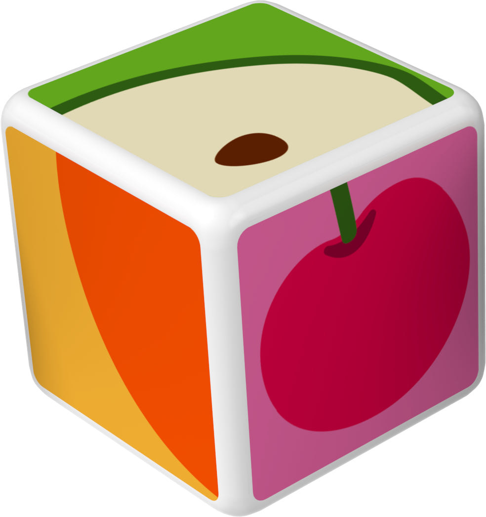 Blocs magnétiques - GEOMAG - Magicube 131 - 7 pieces - Fruits imprimés - Cartes incluses