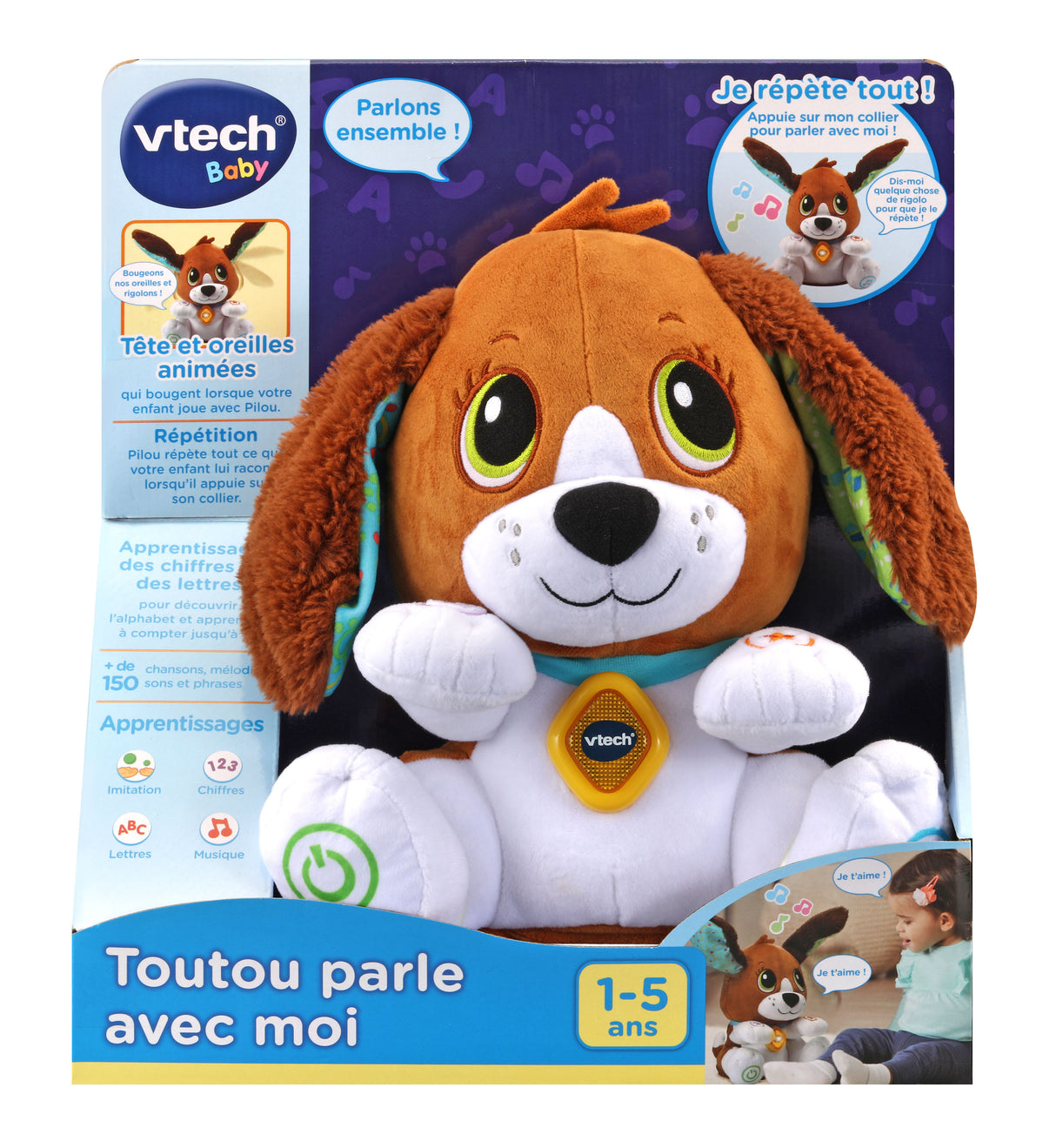 VTECH BABY - Toutou parle avec moi - Brun