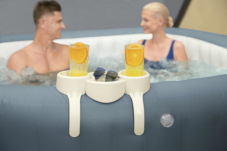 Porte-Boisson pour Lay-Z-Spa - BESTWAY - Compatible tous Lay-Z-Spa sauf Vancouver et Helsinki - Gris