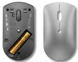 Souris sans fil LENOVO 600 Silent - Bluetooth 5.0 - Double connexion - Silencieuse - Gris