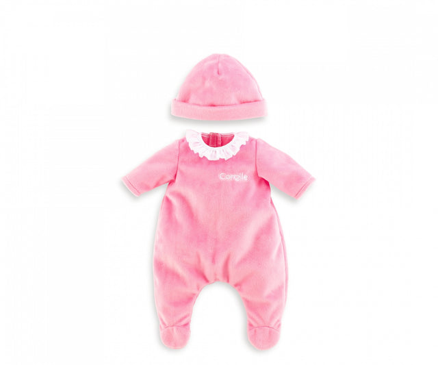Pyjama Rose et Bonnet - COROLLE - Vetements - Pour Poupon 36cm - Des 2 ans