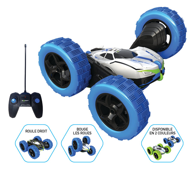 Voiture Télécommandée EXOST New Storm - Cascades Assurées - Couleur Aléatoire Bleu ou Vert - 15cm