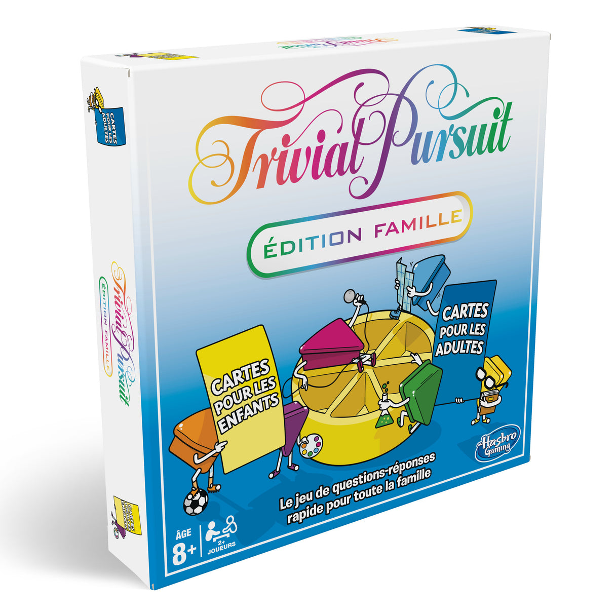 Trivial Pursuit Famille, Jeu de societe de questions-réponses, Jeu de plateau, Version francaise