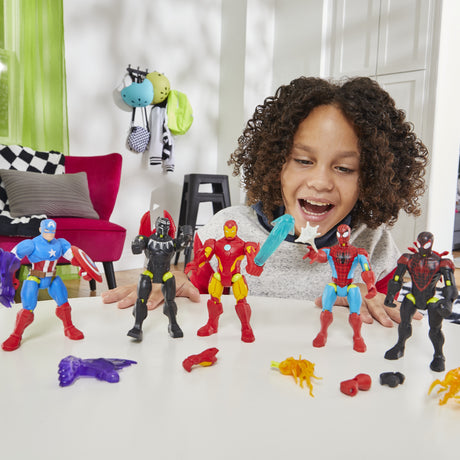 MixMashers SpiderMan, figurine 12 cm personnalisable a mélanger et combiner avec accessoires, Marvel, des 4 ans