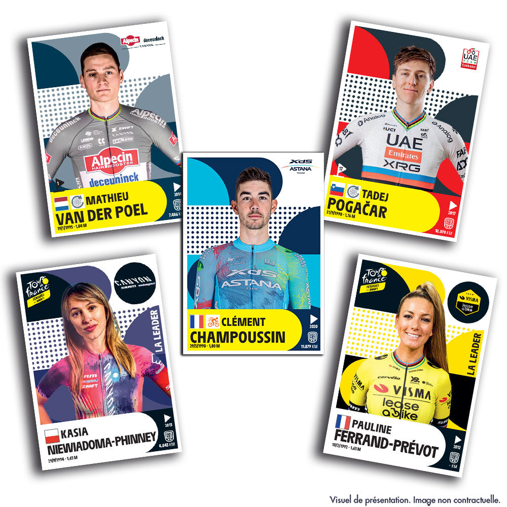 Pack de démarrage - PANINI - TOUR DE FRANCE 2025 - Album + 4 pochettes - 20 stickers