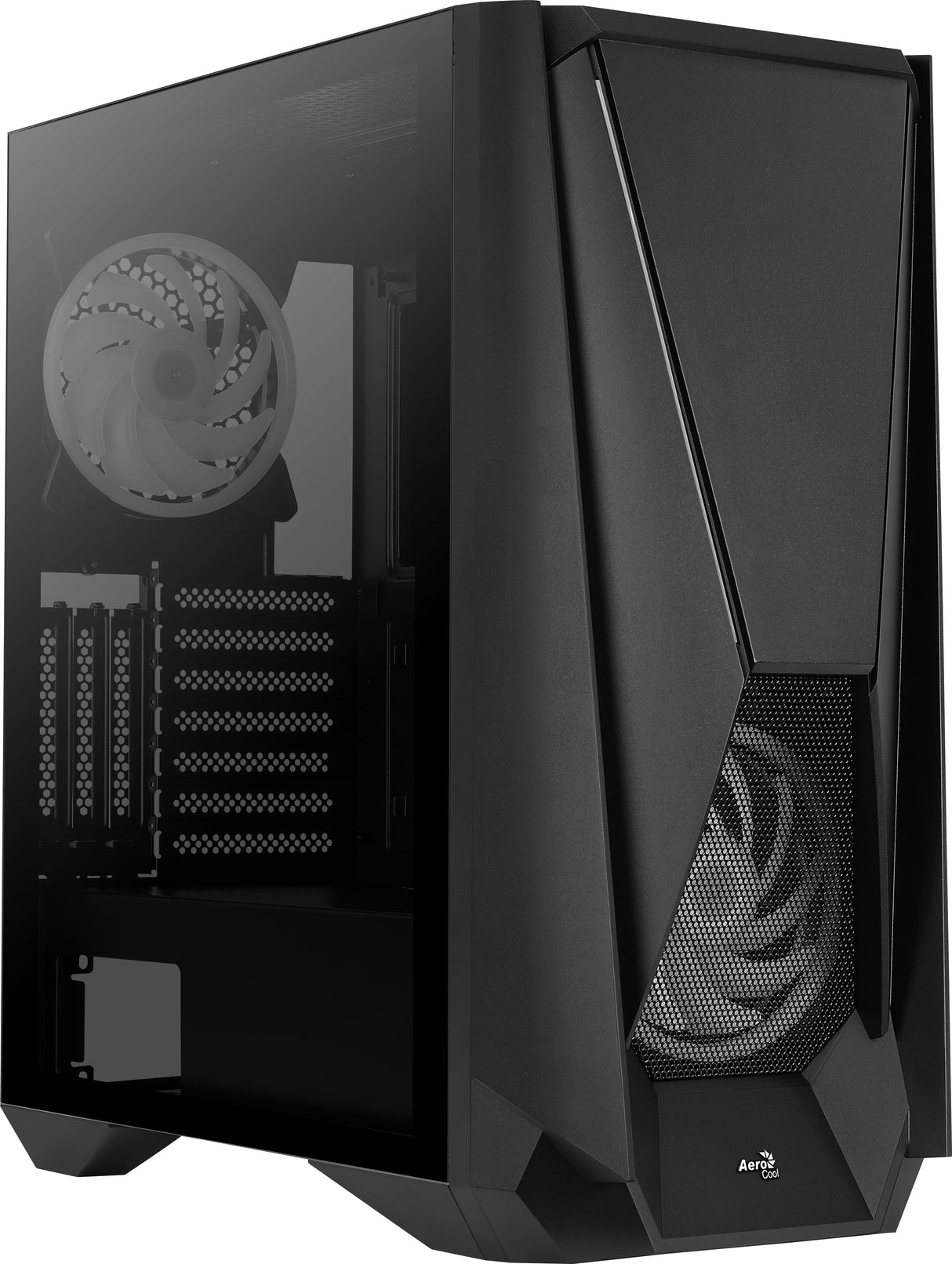 Boitier Moyen Tour E-ATX AeroCool Visor RGB avec panneau vitré (Noir)