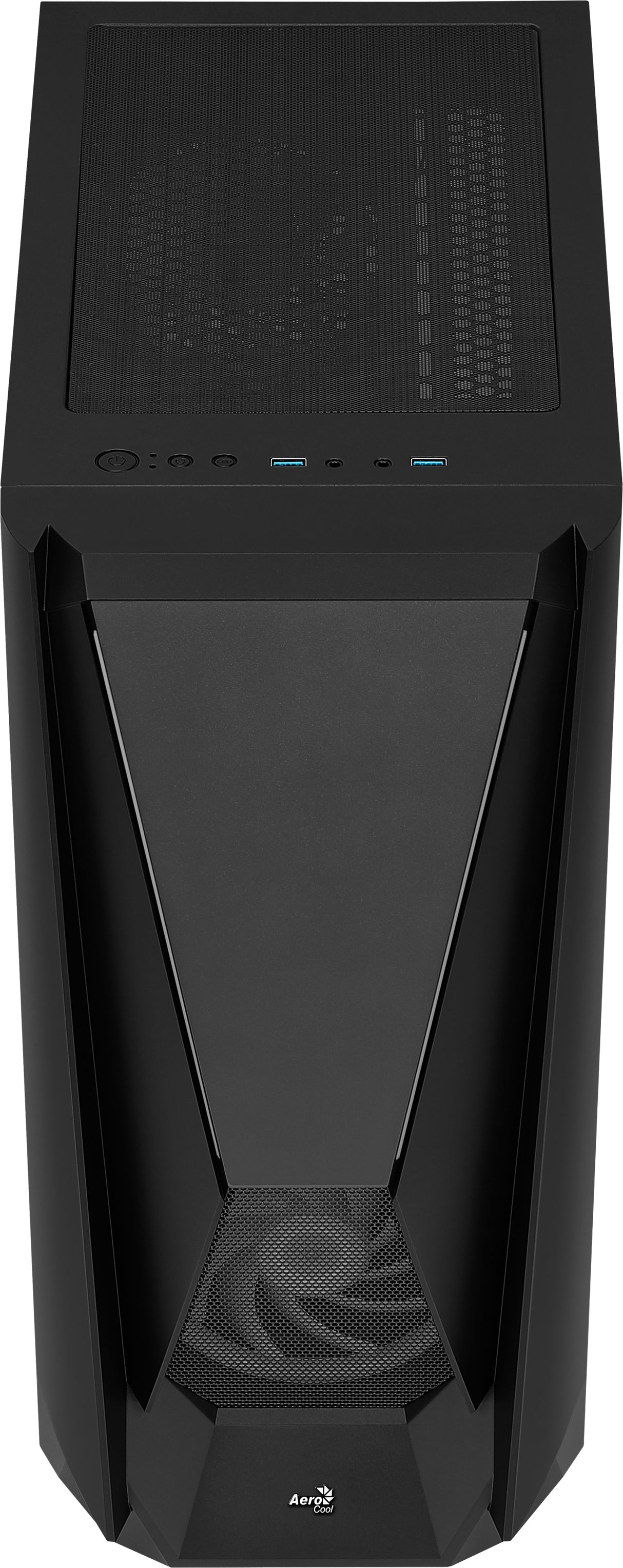 Boitier Moyen Tour E-ATX AeroCool Visor RGB avec panneau vitré (Noir)