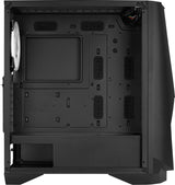 Boitier Moyen Tour E-ATX AeroCool Visor RGB avec panneau vitré (Noir)