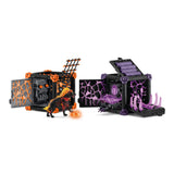 BattleCave Arena: Lave vs Ténebres, arene de combat pour figurines Eldrador, SCHLEICH 42673 Eldrador Creatures, des 7 ans