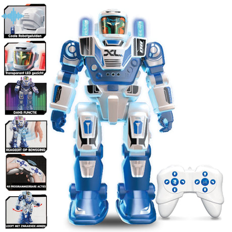 Robot radiocommandé - YCOO - Program a Bot XL - Multidirectionnel - 48 actions programmables - LED & Sons - Des 5 ans