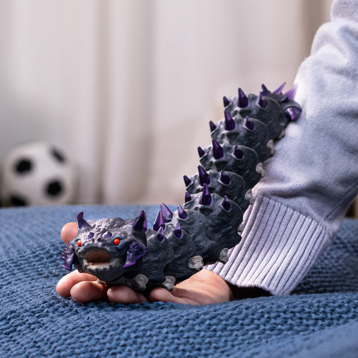Figurine Ver des Ténebres, Figurines authentiques et détails réalistes, SCHLEICH 70830 Eldrador Creature, des 4 ans