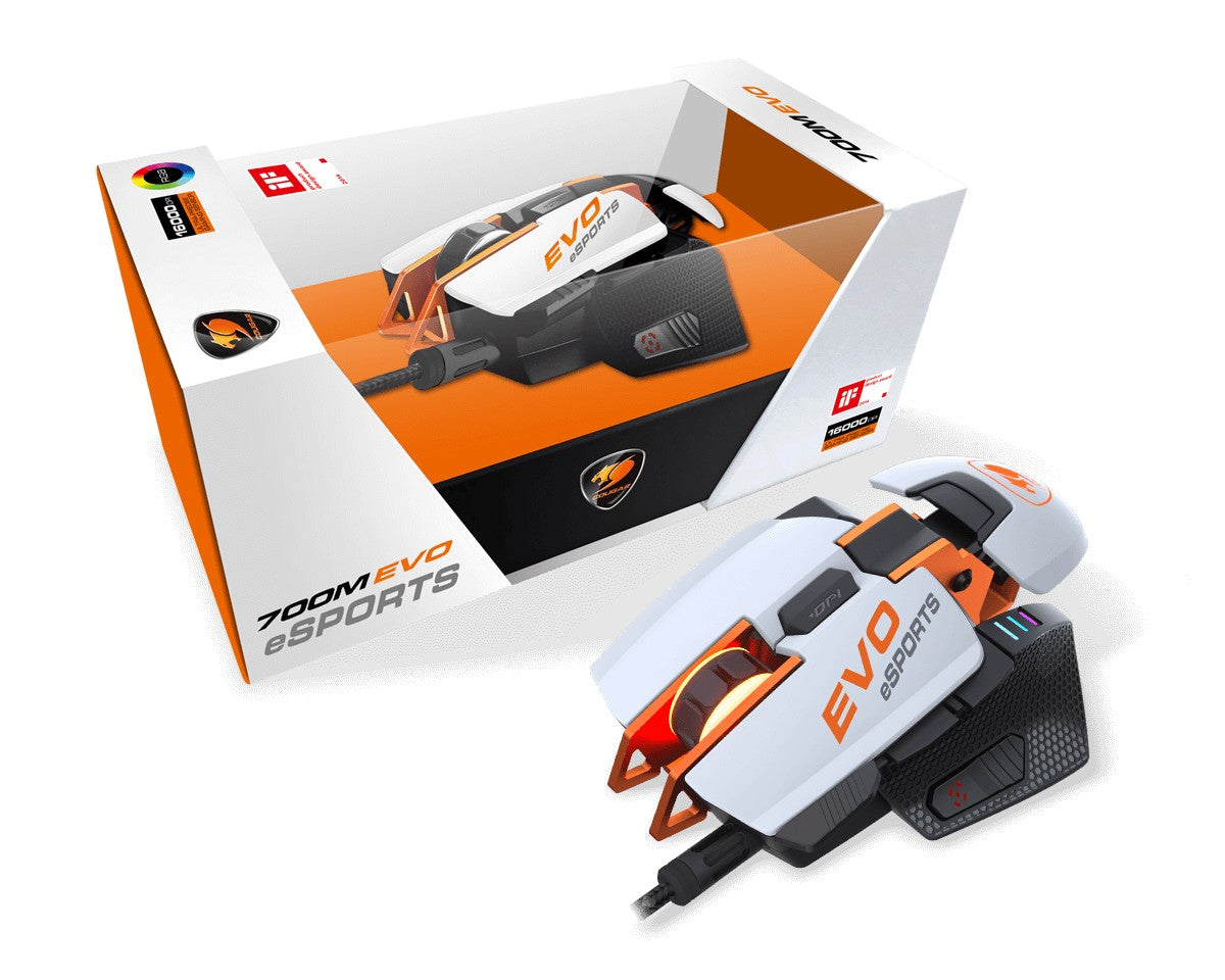 Souris filaire Gamer Cougar 700M Evo eSports (Blanc)